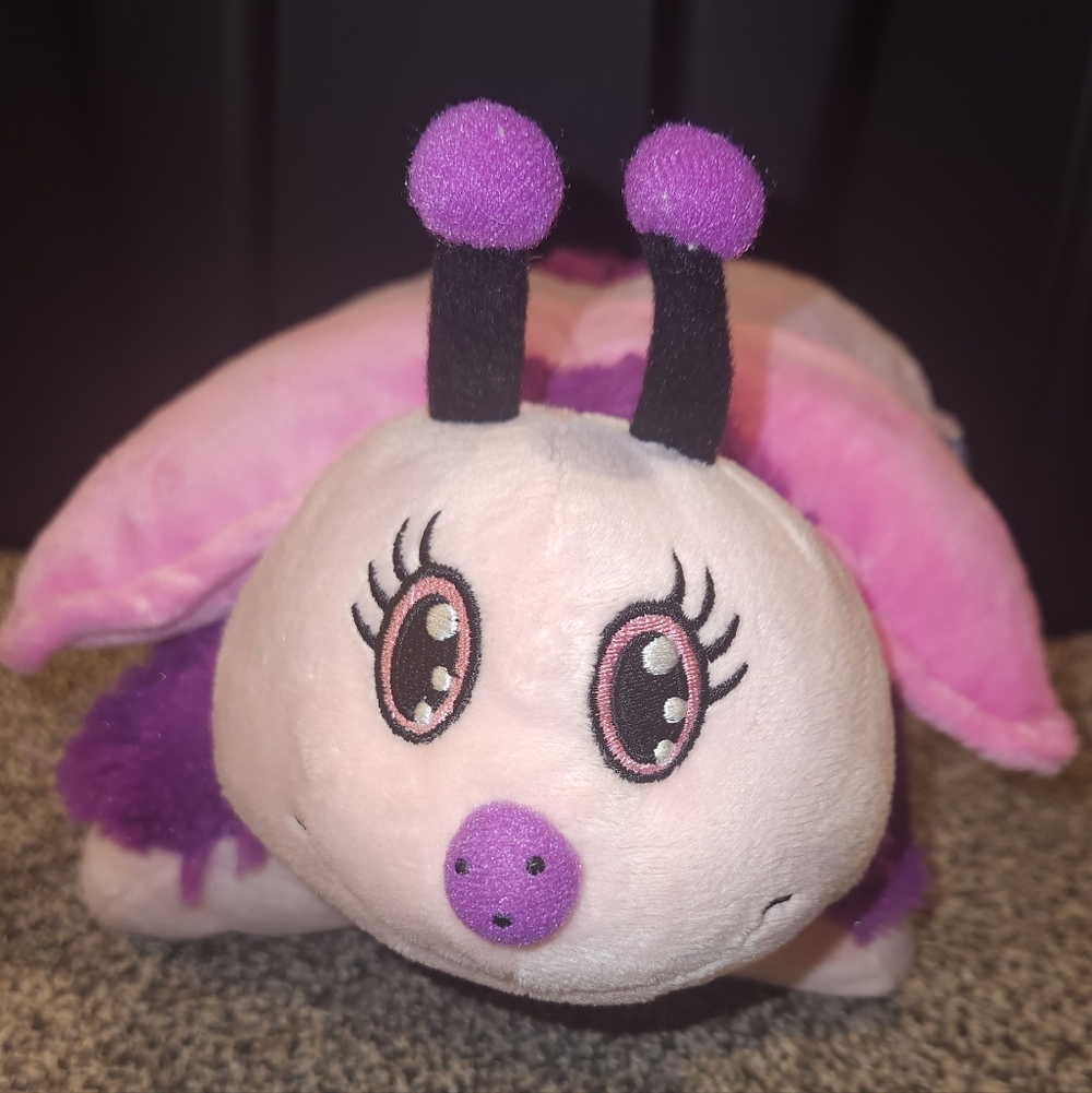 2011 Pink and Purple Butterfly Pillow Pet Pee Wees